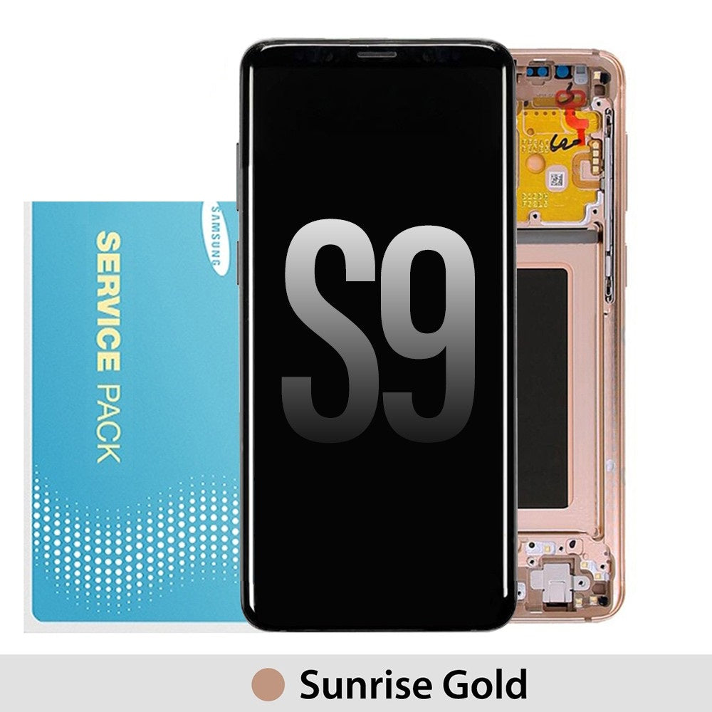 Samsung Galaxy S9 G960F OLED Screen Replacement Digitizer GH97-21696E (Gold)-Sunrise Gold Samsung Galaxy S9 G960F OLED Screen Replacement Digitizer GH97-21696E (Gold)-Sunrise Gold